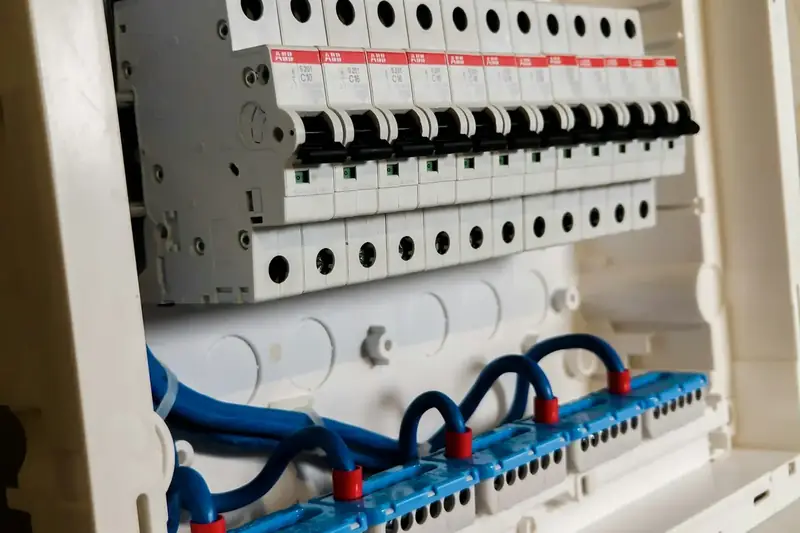 Tableau électrique avec disjoncteurs
